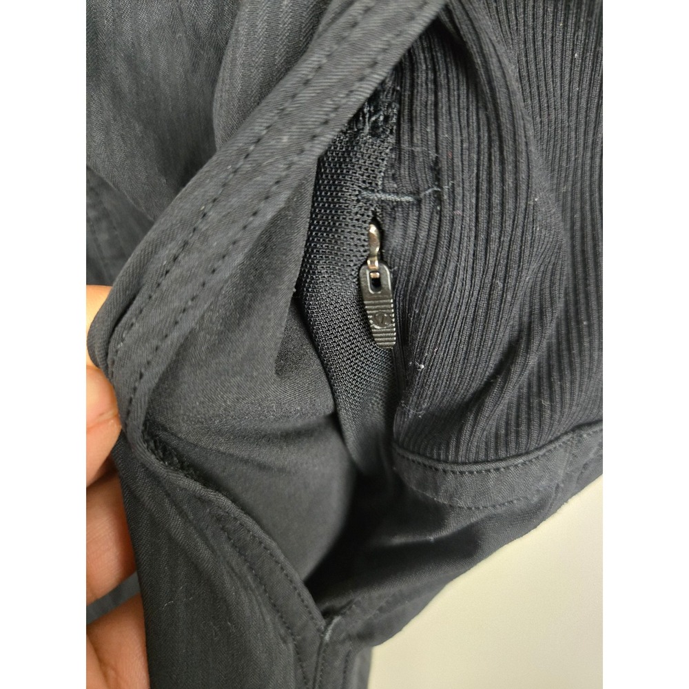 Lululemon Studio Jogger Black Pinstripe Textured Pants Size 4 Womens - Picture 13 of 14